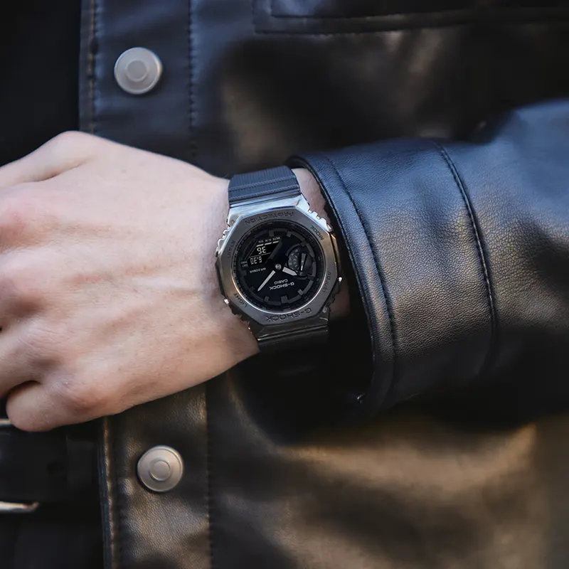 Casio G-Shock Black IP Black Dial Men's Watch- GM-2100BB-1A